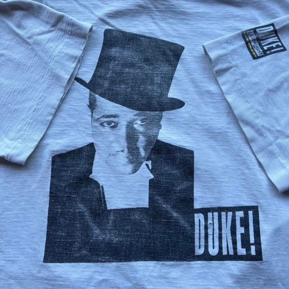 Vintage Duke Ellington Single Stitch Tee White Thrashed Faded Distressed 90s